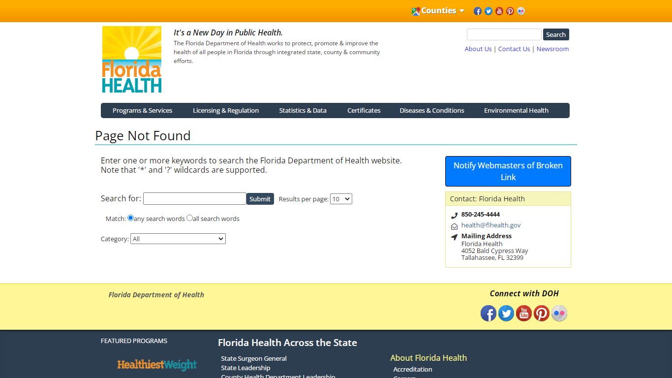 Public Records Request Form | Florida Department of Health